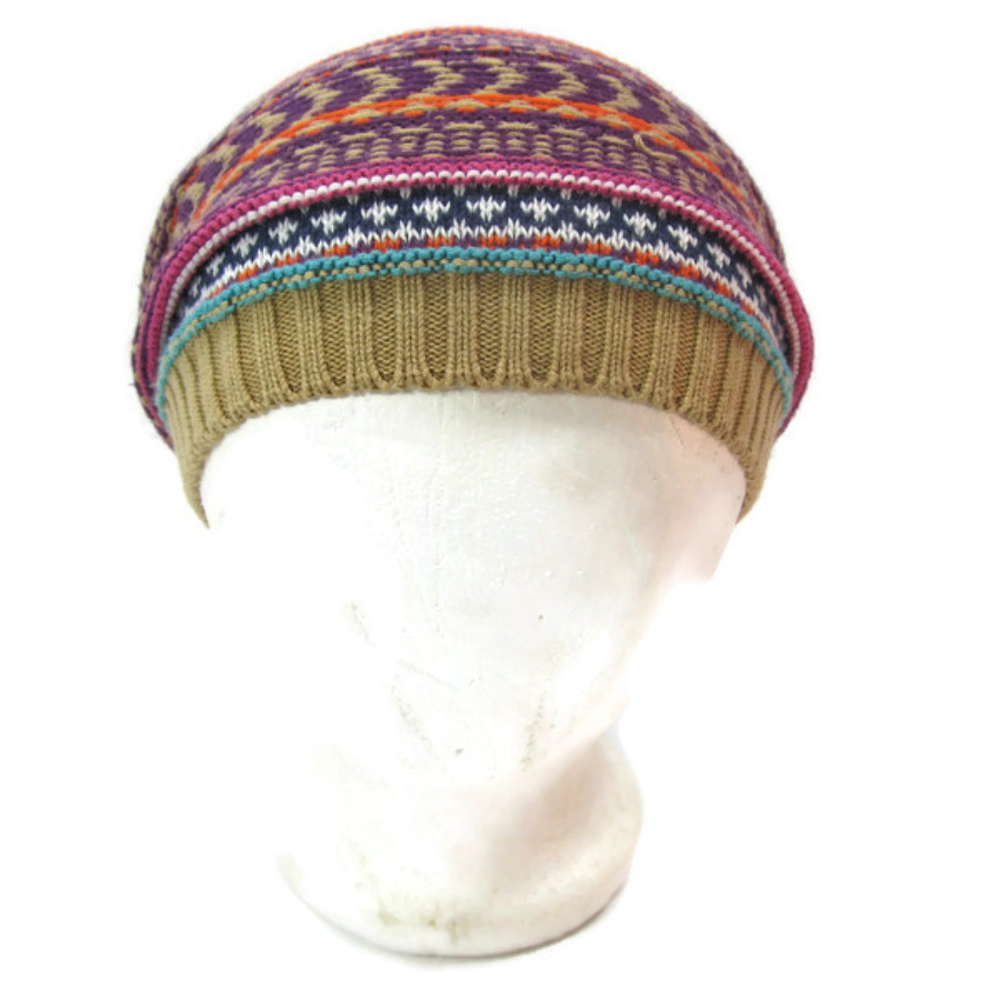 Lands' End Large Kids Knit Slouchy Cotton Hat